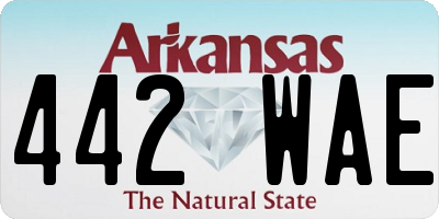 AR license plate 442WAE