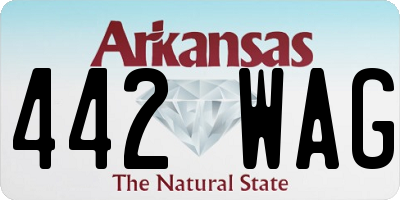 AR license plate 442WAG