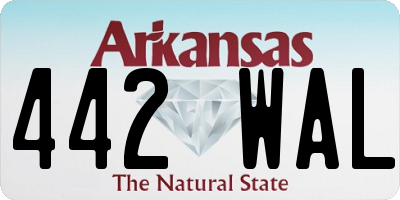 AR license plate 442WAL