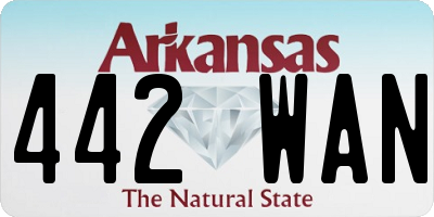 AR license plate 442WAN