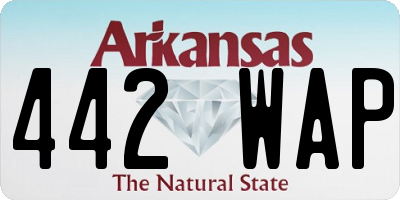 AR license plate 442WAP