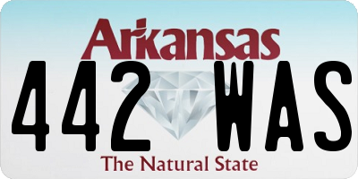 AR license plate 442WAS