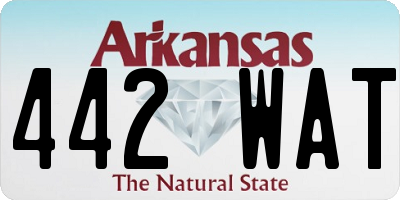 AR license plate 442WAT