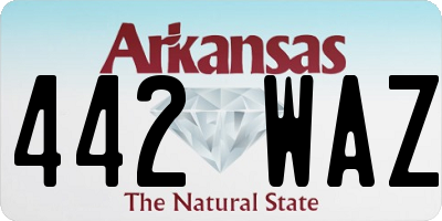 AR license plate 442WAZ