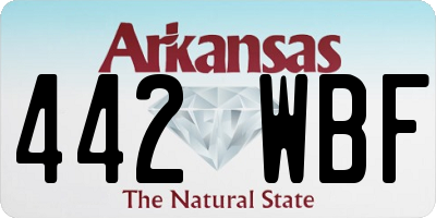AR license plate 442WBF