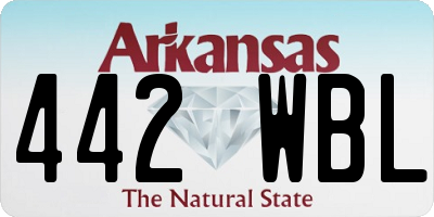 AR license plate 442WBL