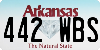 AR license plate 442WBS