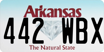 AR license plate 442WBX