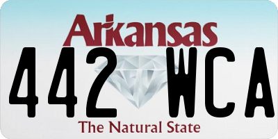 AR license plate 442WCA