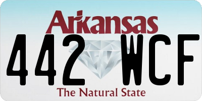 AR license plate 442WCF