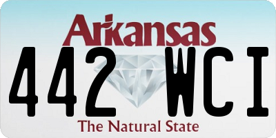 AR license plate 442WCI