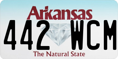 AR license plate 442WCM