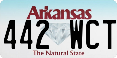 AR license plate 442WCT