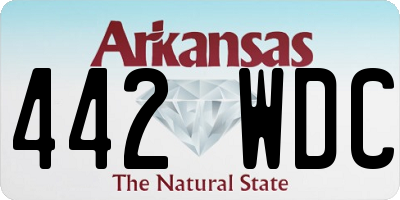 AR license plate 442WDC