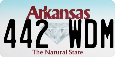 AR license plate 442WDM