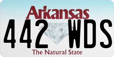AR license plate 442WDS
