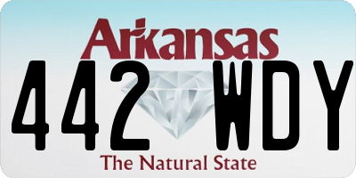 AR license plate 442WDY