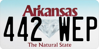 AR license plate 442WEP