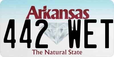 AR license plate 442WET