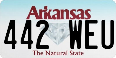 AR license plate 442WEU