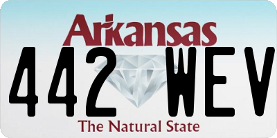AR license plate 442WEV