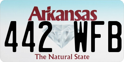 AR license plate 442WFB