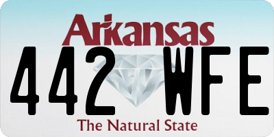 AR license plate 442WFE