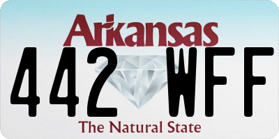 AR license plate 442WFF