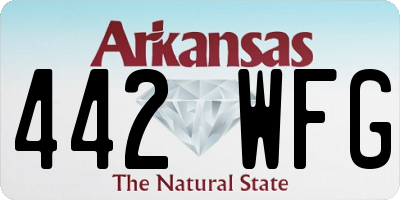 AR license plate 442WFG