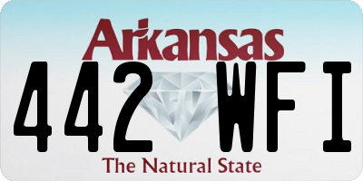 AR license plate 442WFI