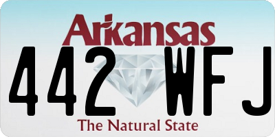 AR license plate 442WFJ