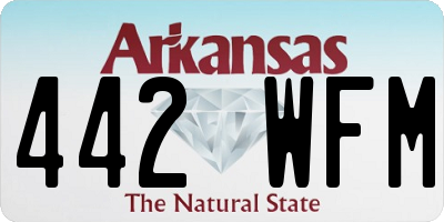 AR license plate 442WFM