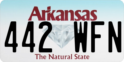 AR license plate 442WFN
