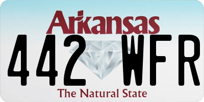 AR license plate 442WFR