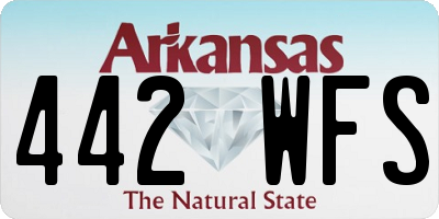 AR license plate 442WFS
