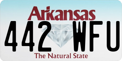 AR license plate 442WFU
