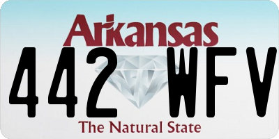 AR license plate 442WFV