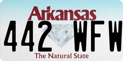AR license plate 442WFW
