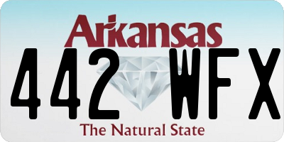 AR license plate 442WFX