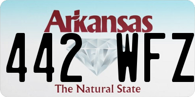 AR license plate 442WFZ