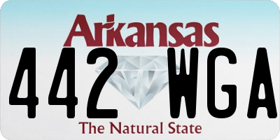 AR license plate 442WGA