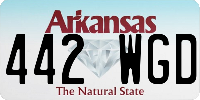 AR license plate 442WGD