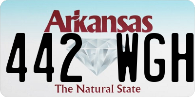 AR license plate 442WGH