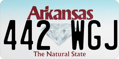 AR license plate 442WGJ