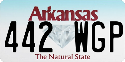 AR license plate 442WGP