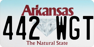 AR license plate 442WGT