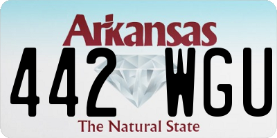 AR license plate 442WGU