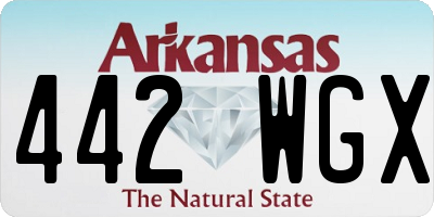 AR license plate 442WGX