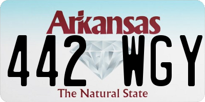 AR license plate 442WGY