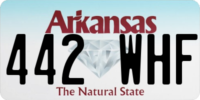 AR license plate 442WHF
